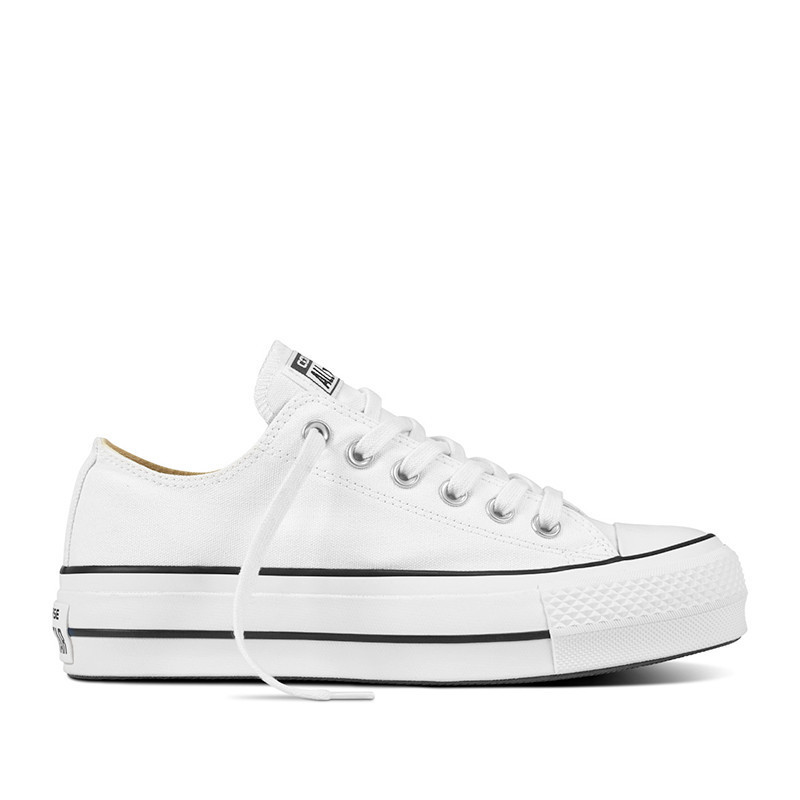 chuck taylor all star platform canvas low top white