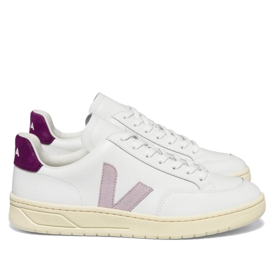 V-12 LEATHER WHITE PARME MAGENTA WOMAN